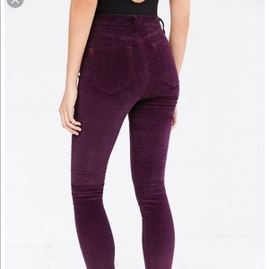 Urban Outfitters Twig Corduroy High-Rise Skinnys